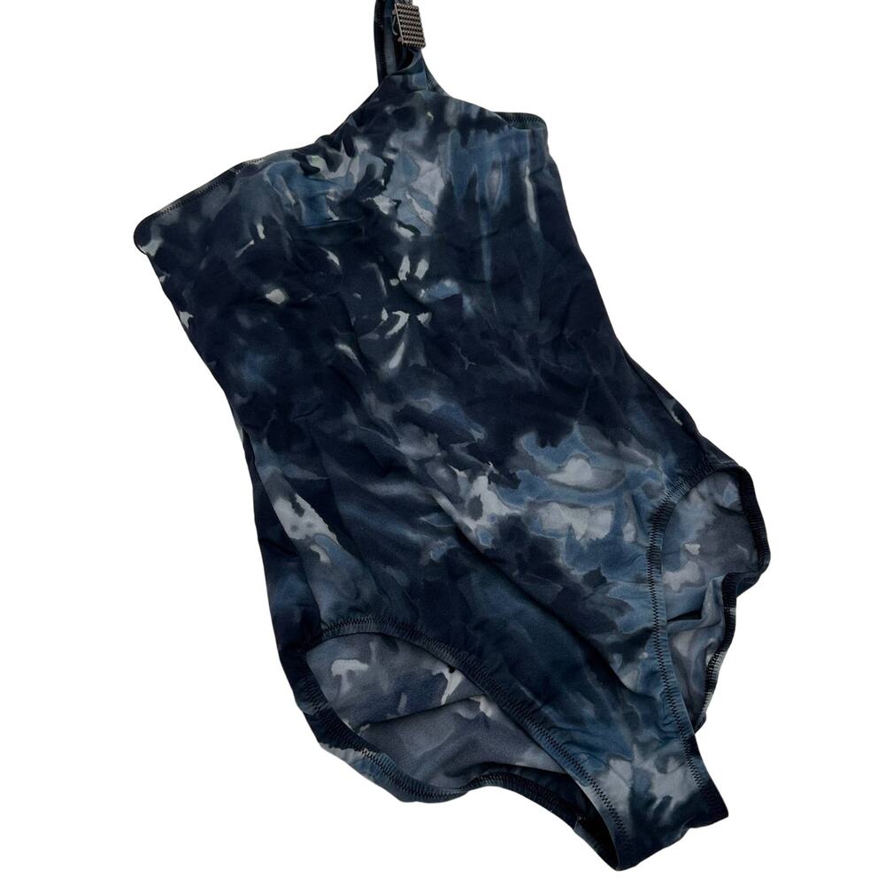 Magicsuit Blue Tie-Dye Blue & Black One Piece Swimsuit Size 8